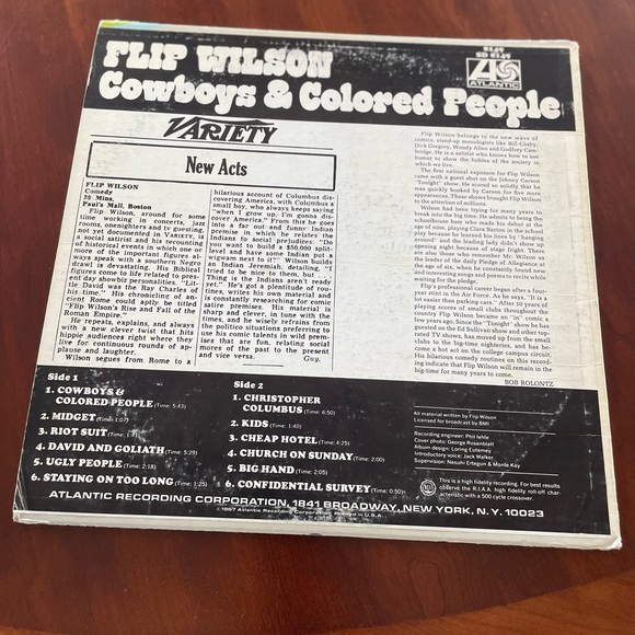 STEREO Vinyl Record - Flip Wilson: Cowboys and Colored People! - Picture 3 of 3